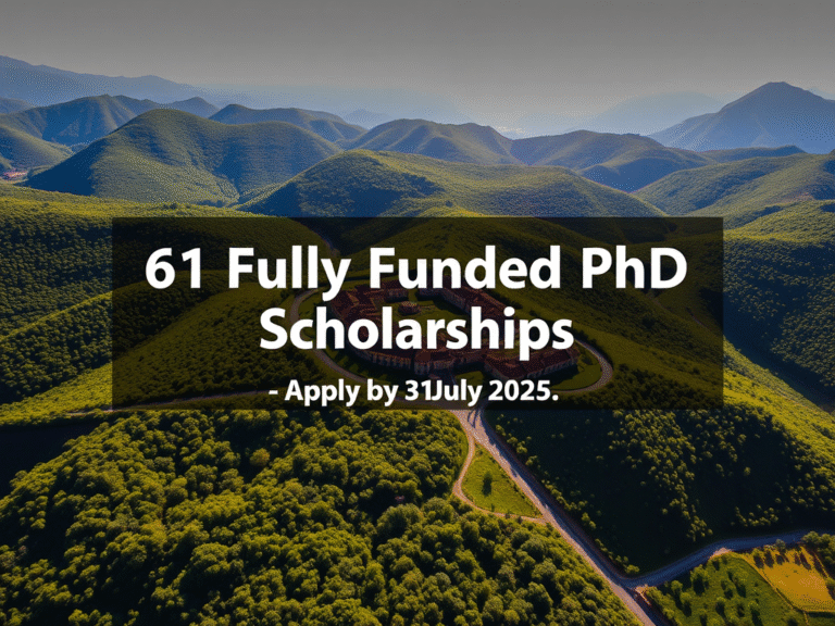 61 Fully Funded PhD Scholarships at the University of Calabria, Italy – Apply by 31 July 2025